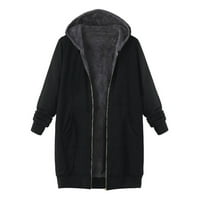 Kaputi za žene labava ugodna odjeća s dugim rukavima Ležerne modne modne sezonske trendove Crne S-6XL