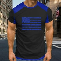 Hanas 4. jula Majice za muškarce, Raglan majica Retro kratki rukav za neovisnost za neovisnost na kratkim