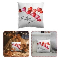 Valentines Jastuk za platnu plamenske jastučnice zimski dekor za odmor bacanje kauča za jastuk za kućni