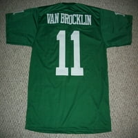 Neintred Norm van Brocklin Jersey # Philadelphia Custom Prošičene zelene nogomete Nema marki Logos Veličine S-3XLS