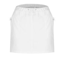Suknje Mrat Maxi za ženske ljetne suknje od pune boje preko trbušne gumene kopče Sport Sport A-line