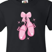 Inktastična balerina ružičaste baletske papuče za mlade majicu