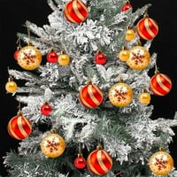 Wmkox8yii šareni božićni viseći kuglični božićni shater otkopčani kugle za zabavu božićne zalihe drvva