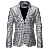 Leey-World Blazers za muškarce Muški odijelo Jagged noćni klub Trend kino Partyymenino odijelo i kravata
