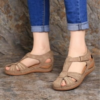 Jsaierl sandale za žene klinasto platform CUTOut gležnja strana letnje casual cloes-toe bohemia gladiator cipele