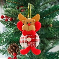 Mchoice božićni ukrasi Poklon Santa Claus Snowman Rein Jelena igračka za vješanje na klirensu