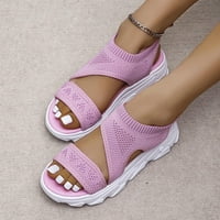 HOMEDLES Sandale Woven- New Style Sandale tkane mrežice Flat plaža Cipele Ležerne cipele Ružičasta 42