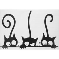 Tri smiješne mačke naljepnica za životinje na životinjama domaćinstvo PVC prozore naljepnice Mural Diy