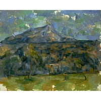 Paul Cézanne crna ukrašena drva ugrađena dvostruka matted muzej umjetnosti pod nazivom: Mont Sainte-Victoire