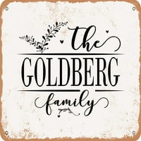 Metalni znak - Goldberg porodica - Vintage Rusty Look