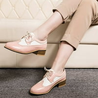 Ženske čizme Vintage Britanska stila jedne cipele isklesane debele pete Trendy cipele