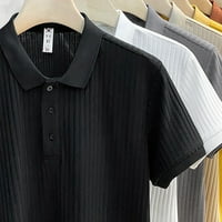 Polo majice za muškarce muške modne košulje casual dugih rukava na golf košulje u boji pamučni pamučni kostur muške majice