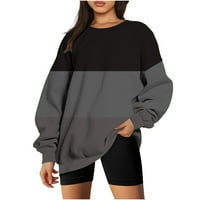 Viikei pulover dukseve za žene Zip up hoodie Women plus veličine Ženski okrugli vrat Modni casual dugih