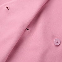 Prevelika flanela Nova dnevna jakna Žene Ležerne prilike Solid Colore Lable gumb Radni ured Blazer