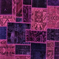 Ahgly Company Zatvoreni pravokutnik patchwork ružičaste prelazne prostirke, 6 '9'