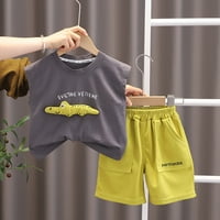 Edvintorg 1- godina dječak set za uklanjanje odjeće za uklanjanje dječaka Ležerne prilike Dinosaur Print