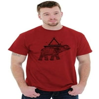 Duhovni životinjski slon trokut Muška grafička majica Tees Brisco Marke 5x