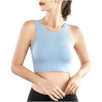 Utoimkio Sports grudnjaci za žene u prodaji Žene Yoga Solid bez rukava Hladne ramelne ležerne rezervoare