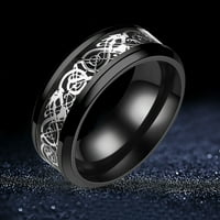 Vjenčani prstenovi HGW Gold Class za žene za žene Titanium čelični zmajski prsten sa srebrnim zlatnim
