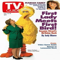 Hillary Clinton & Big Bird; UNSET: Mariah Carey, TV vodič, 13. i 19. novembra, 1993. PH: Marc Bryan-Brown. TV vodič Collerty Evertt priključak za print