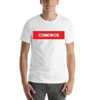 Super crveni blok Comoros kratki pamuk majica s nedefiniranim poklonima