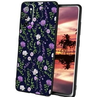Prilično cvjetno-ljubičasto-boho-cvijeće-estetsko-i-max-cotthecore futrola za telefon, deginirani za Samsung Galaxy S Case Muške žene, fleksibilan silikonski udarni kofer za Samsung Galaxy S20
