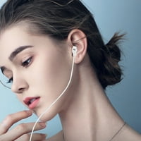 Slušalice ožičene slušalice u ušima ušima za izolaciju ušiju sa kontrolom jačine zvuka moćan bas vođen