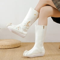 Cathalem Mid Calf čizme za žene s potpeticama Ženske cipele Modne čizme Unutarnje visoke pete Old Ženske