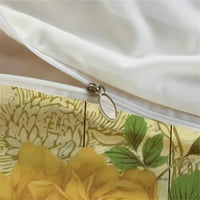 Retro kućni krevet Postavljanje jedinstvenog dizajna prekrivač poklopca cvjeta slika visokokvalitetni