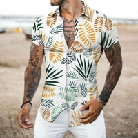 Hanas moda casual majica majica muške havajske majice kratki rukav na plažu, unise casual majice