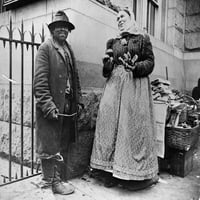 Ispis: Ulične vrste New York grada: dobavljač emigranata i pereca, 1896