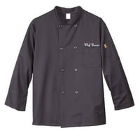 Chefs jakna crna personalizovana-medijuma