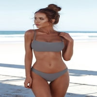Žene kupaćih kostima Žene Bandeau zavoj bikini set push-up brazilski kupaći kostimi za plažu kupaći kostim