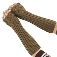 Woxinda Ženski kabeli Klintni ručni rukavice Super duge rukavice bez prstiju rukavice rukavice mittens