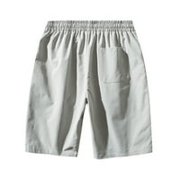 Muške ljetne hlače od pune boje ispisane crteže labave ležerne prilike koje rade ravne kratke hlače