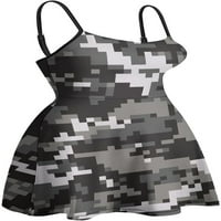Vojne maskirne ženske ljetne haljine Ležerne prilike bez rukava s rukavima za špagete s-2xl
