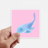 Dolphin Porpoise Animacija ikona naljepnice Square vodootporne naljepnice za pozadinu
