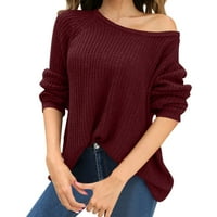 Dukseri pulover za žene Ženske zbojene pulover Dukseri Lagani trendy l