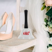 Hemoton prsten za poljubac Bell prijenosni ručni zvonik vjenčanja navijajući zvono romantični poklon