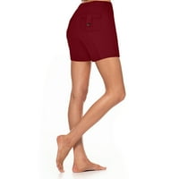 Lovskoo žene joge hlače široke noge kratke hlače za podizanje treninga izlaze gamaše Stretch tipka za