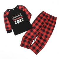 Canrulo Family Božićni pidžami Podesite Xmas Sleep Badžamas PJS set za odrasle žene Ženska dječja noćna