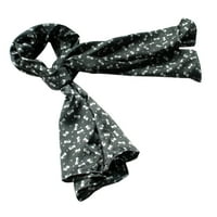 Posteljina - crni lijepi dizajn bowknot prirodni elegantni svileni šal omota