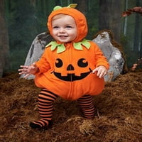 MA & Baby Baby Girl Halloween kostim bundeve s kapuljačom za nogavice