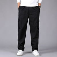 Todqot muške teretne hlače - Slim Fit višestruki džepovi otporne na abraziju, ležerne ravne pantalone