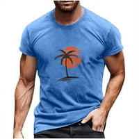 Huk ribolovne košulje za muškarce Ležerne prilike, okrugli vrat 3D digitalni ispis Pulover fitness sportske