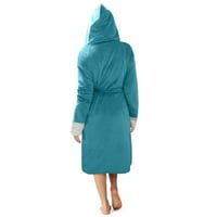 Ženski kaput žene zimske plišane duljine šal kupatilo kućna odjeća dugi rukav ogrtač kaput modna odjeća