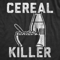 Mens cereal ubojica majica smiješna doručak serijski sarcastic wordplay grafički tee - s grafičkim tinama