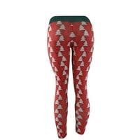 Duge pantalone za žene Žene Božićne luk Stretch Ispiši sportske tajice Yoga hlače pantalone A S, M,