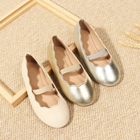 Cipele za dijete Dječje cipele kožne cipele Jednostavne valne elastične plesne cipele s ravnim cipelama