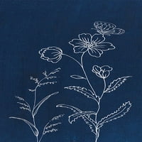 Plavi leptir Garden II Print - Danhui Nai